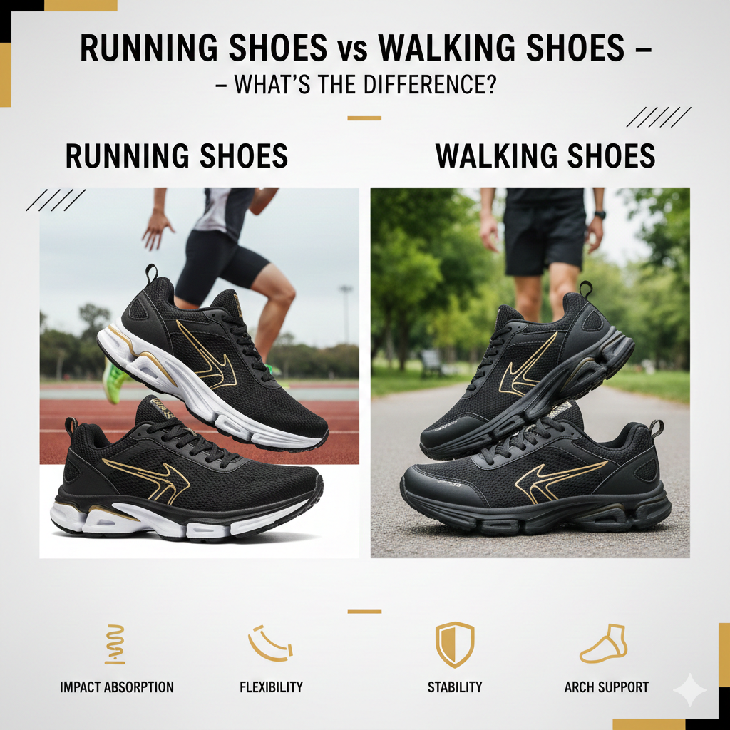 Running shoes vs Walking shoes